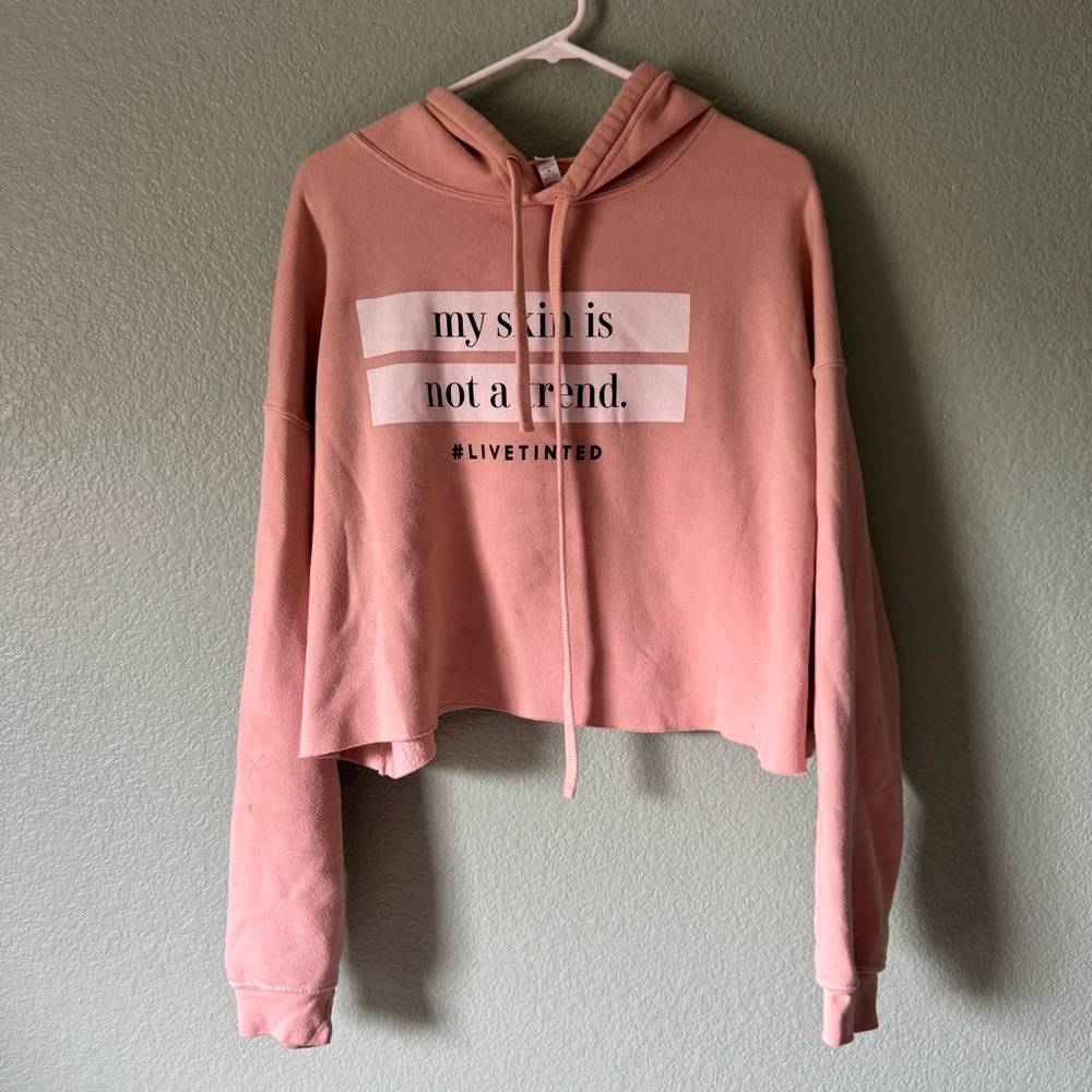 Live Tinted graphic cropped sweatshirt